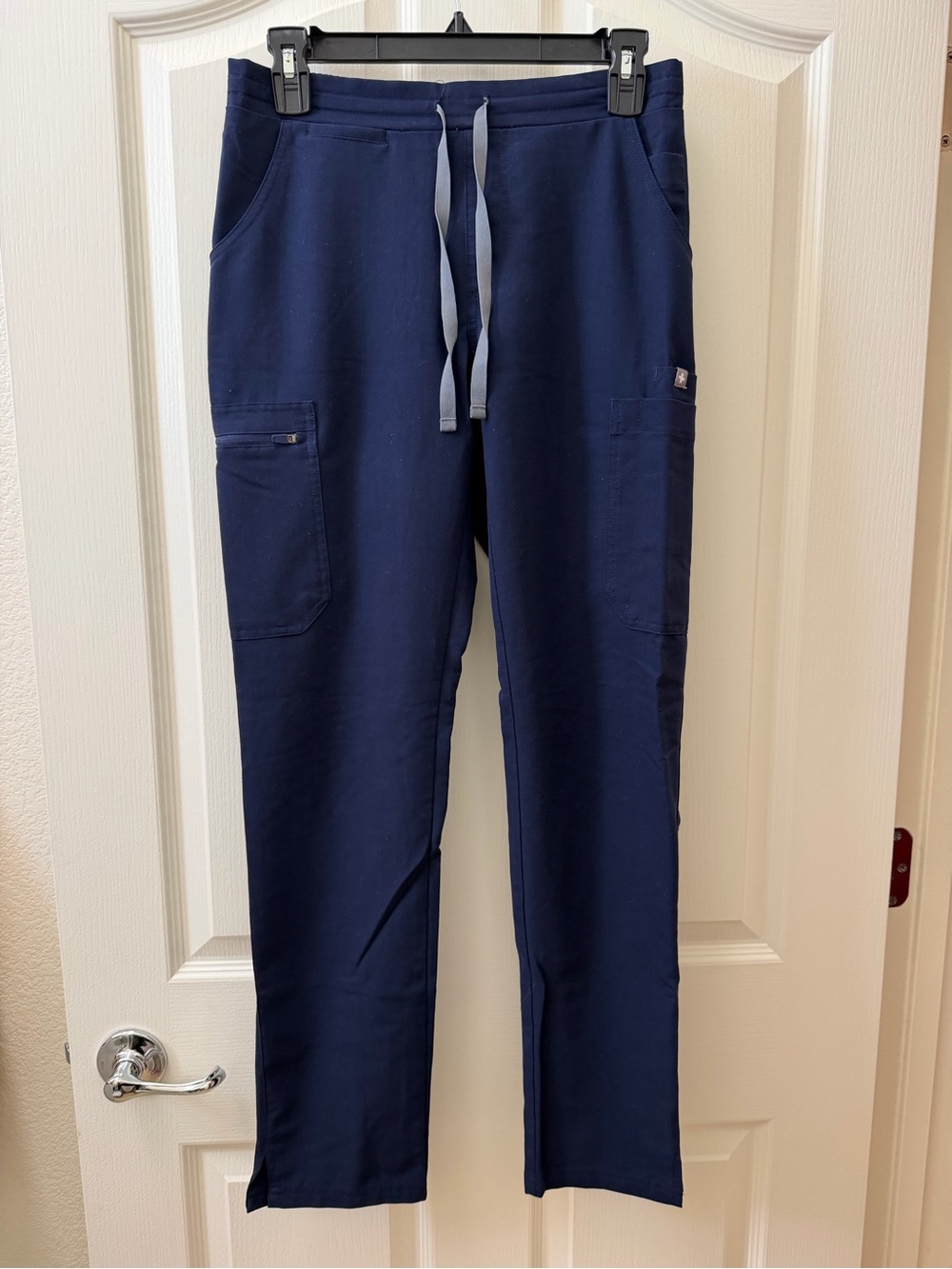 Figs Yola Navy Cargo Drawstring Scrub Pants